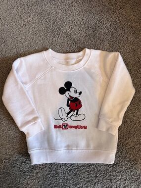 Official Walt Disney World Kids Crewneck Sweatshirt w/Mickey Graphic 18-24 Mths